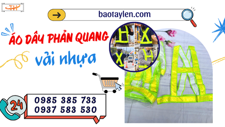 Áo dây phản quang vải nhựa giá sỉ