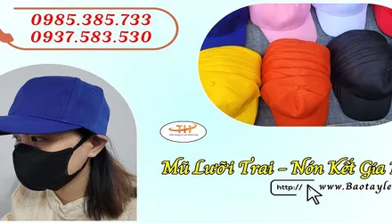 Bán giá rẻ mũ lưỡi trai đẹp nhiều màu tại HCM