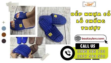 Chuyên sỉ dép nhựa có lỗ chống trơn trượt