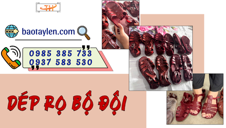 Xưởng phân phối dép rọ bộ đội Sài Gòn