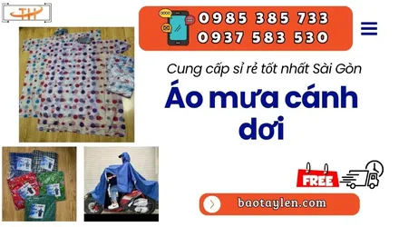 Nguồn sỉ áo mưa cánh dơi ở Sài Gòn giá rẻ