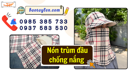Nón trùm đầu chống nắng giá sỉ miền Nam