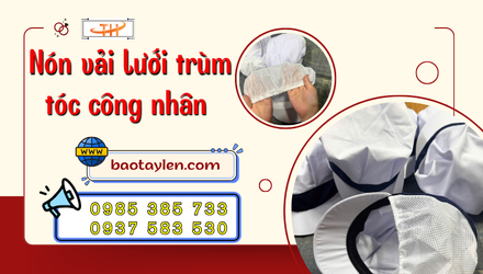 Kho sỉ nón vải lưới trùm tóc công nhân có vành giá tốt