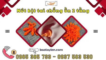 Nút bịt tai chống ồn nhét tai 2 tầng sỉ rẻ