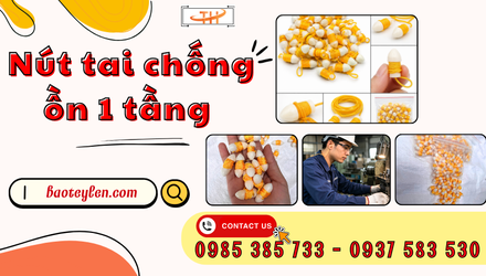 Nút tai chống ồn 1 tầng bảo hộ lao động giá sỉ