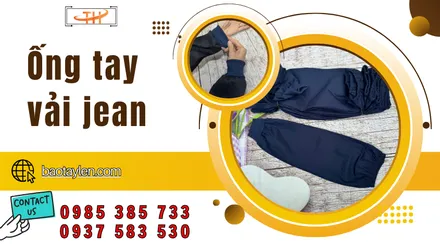 Mua sỉ ống tay vải jean bảo hộ