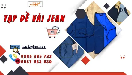 Cần mua tạp dề vải jean sỉ số lượng lớn tại TPHCM