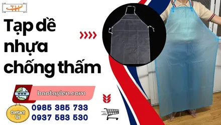 Tạp dề nhựa chống thấm giá rẻ Hồ Chí Minh