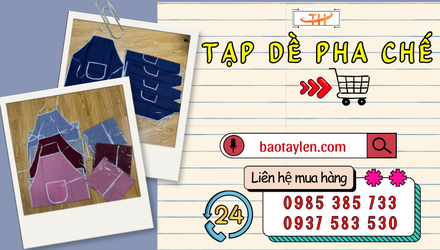 Cách đặt mua tạp dề pha chế số lượng lớn in logo theo yêu cầu từ A–Z