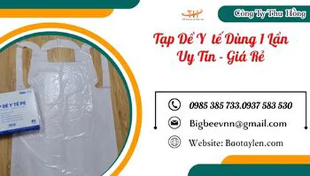 Tạp dề y tế, tạp dề dùng 1 lần giá rẻ