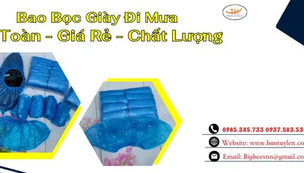 Địa chỉ bán giá rẻ túi bọc giày đi mưa đủ mẫu