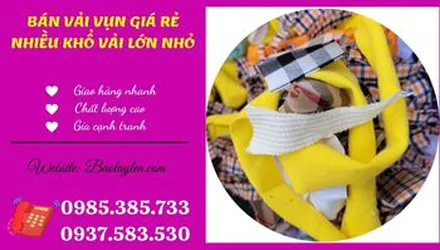 Kho hàng vải vụn giá rẻ tại TpHCM