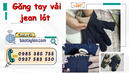 Găng tay vải jean lót sỉ tận nơi