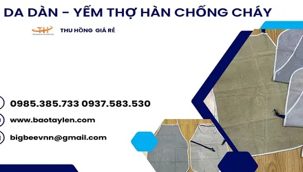 Mua giá rẻ yếm da hàn chống cháy tại TPHCM