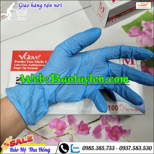 Găng tay y tế nitrile không bột sỉ lẻ giá tốt