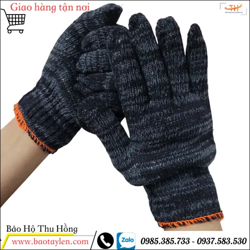 Bao tay len xám đen 70g 60g 50g 40g