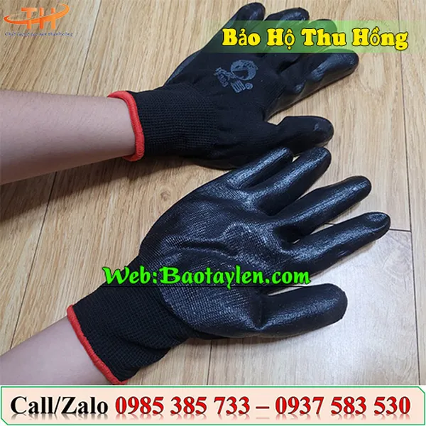 Găng tay phủ cao su chống cắt