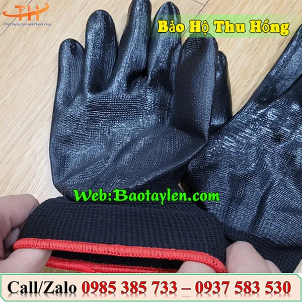 Găng tay phủ cao su chống cắt