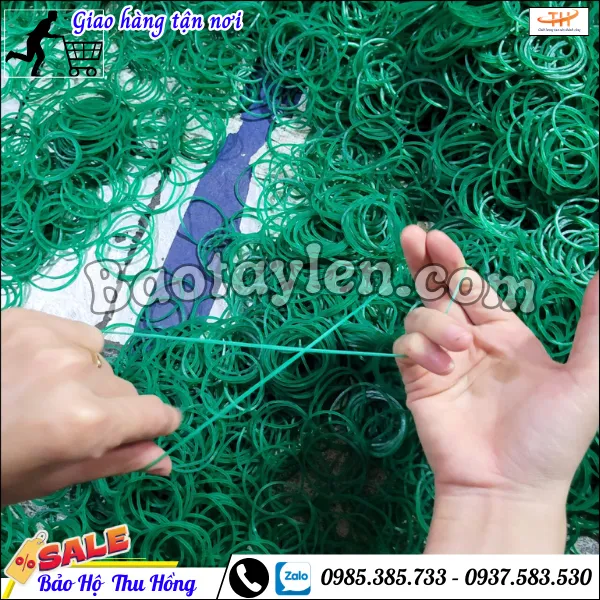 Dây thun cao su xanh