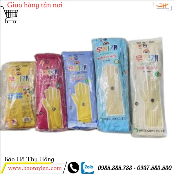 Găng tay cao su Hàn Quốc