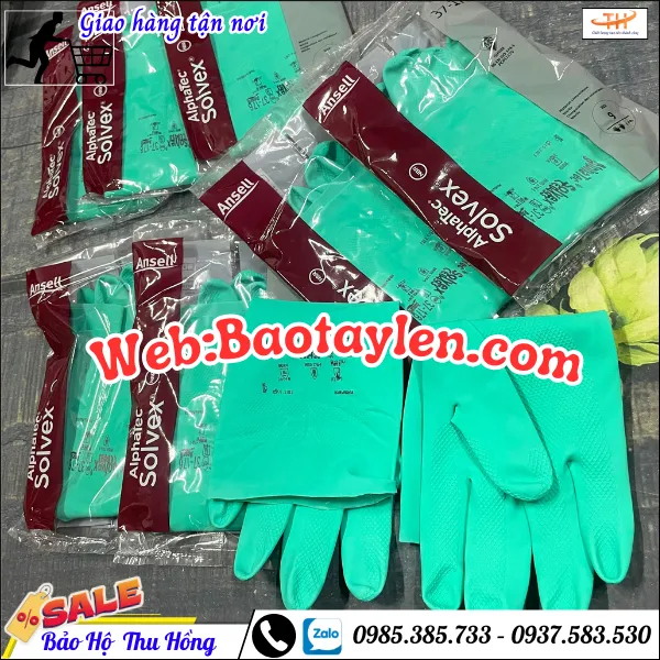 Bao tay ansell chống hóa chất