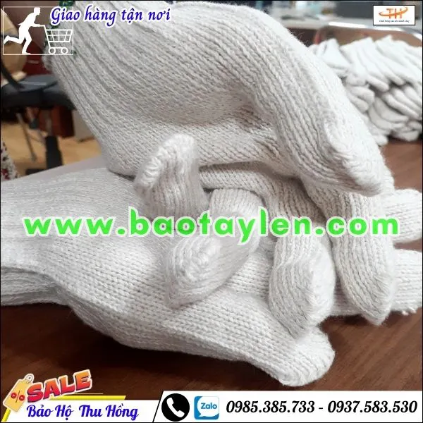 Găng tay len kem trắng 80gr