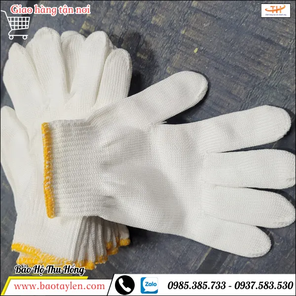 Bao tay len poly trắng 40gr
