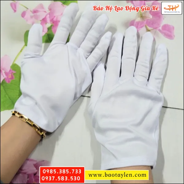 Bán sỉ bao tay thun vải trắng giá rẻ tại TpHCM