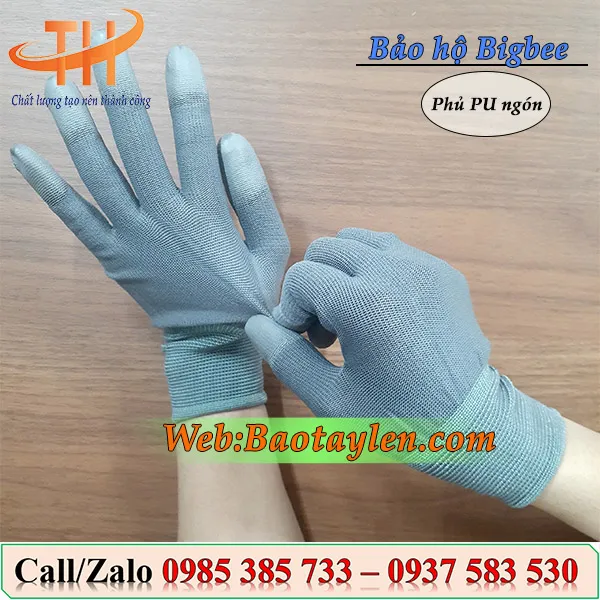 Bao  tay xám phủ PU ngón