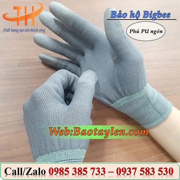Bao  tay xám phủ PU ngón