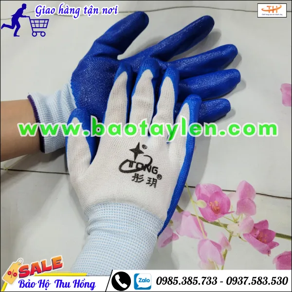 Bao tay trắng phủ natri (sơn)