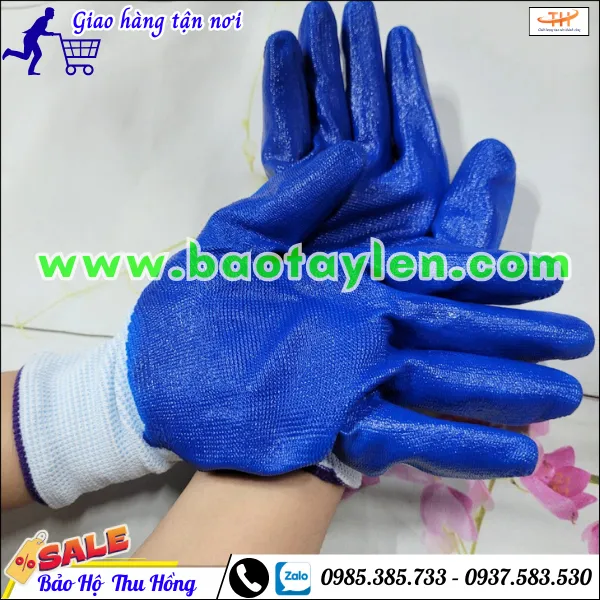 Bao tay trắng phủ natri (sơn)