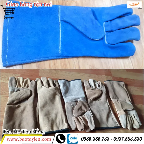 Găng tay da hàn 2 lớp