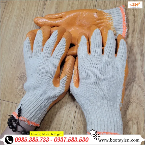 Bao tay len nhúng nhựa 70gr