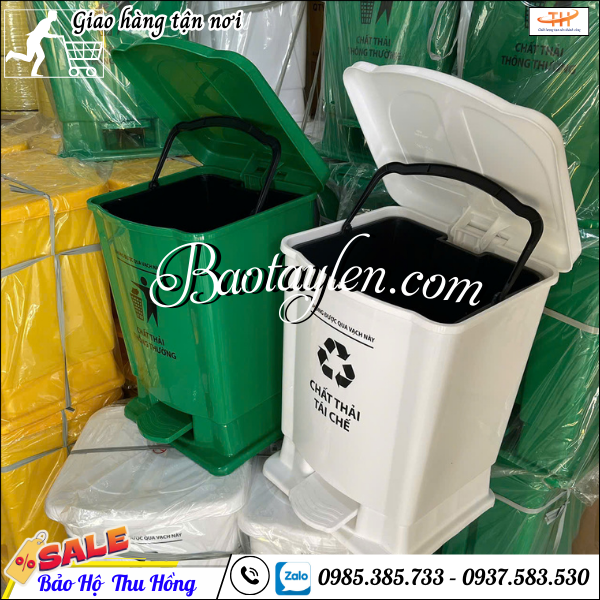 Thùng rác 30L trắng giá rẻ Thùng rác 30L trắng giá rẻ