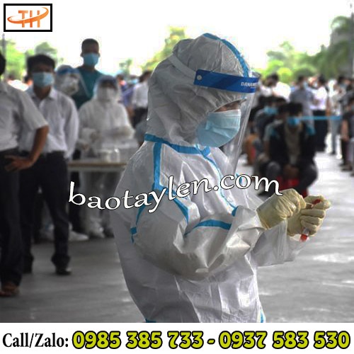 Quần áo bảo hộ y tế dùng một lần bảo vệ lay nhiễm bệnh Quần áo bảo hộ y tế dùng một lần bảo vệ lay nhiễm bệnh