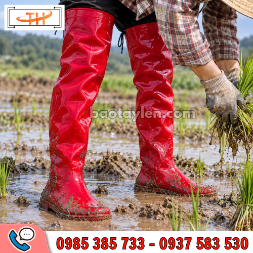 Ủng lội ruộng dài có dây buộc Ủng lội ruộng dài có dây buộc