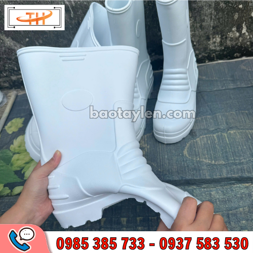 Ủng xốp siêu nhẹ VAC màu trắng Ủng xốp siêu nhẹ VAC màu trắng