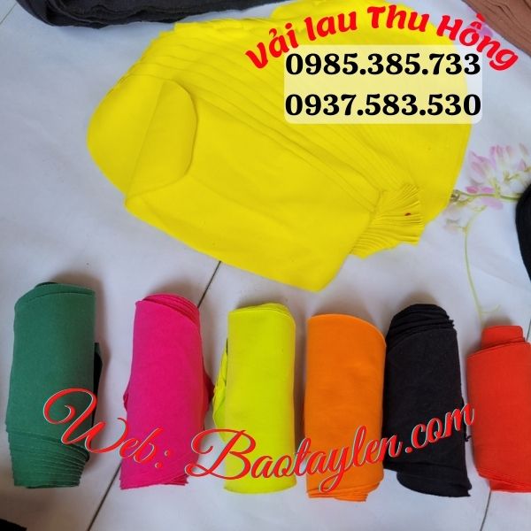 Vải lau – giẻ lau màu khổ nhỏ. Vải lau – giẻ lau màu khổ nhỏ.