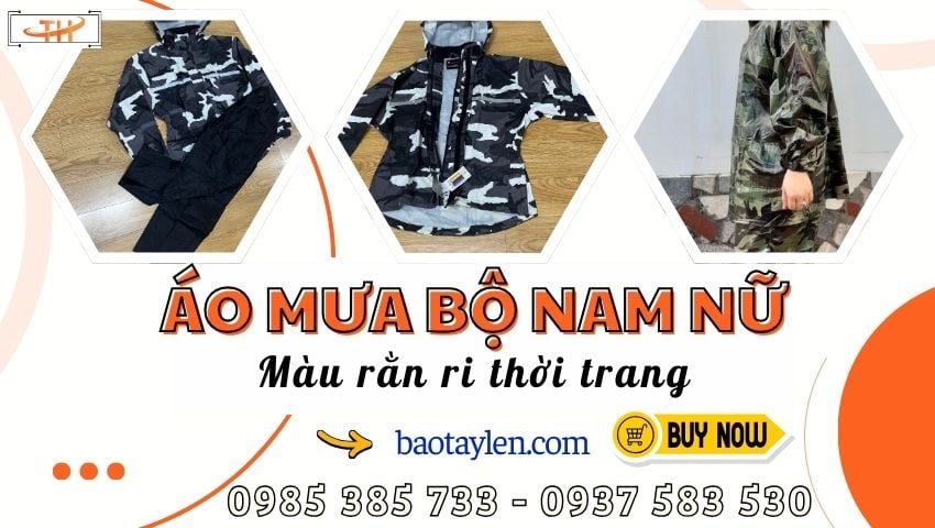 Áo mưa bộ rằn ri nam nữ hàng dày giá sỉ