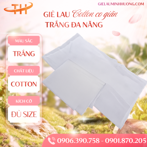 giẻ lau trắng cotton Thu Hồng giẻ lau trắng cotton Thu Hồng
