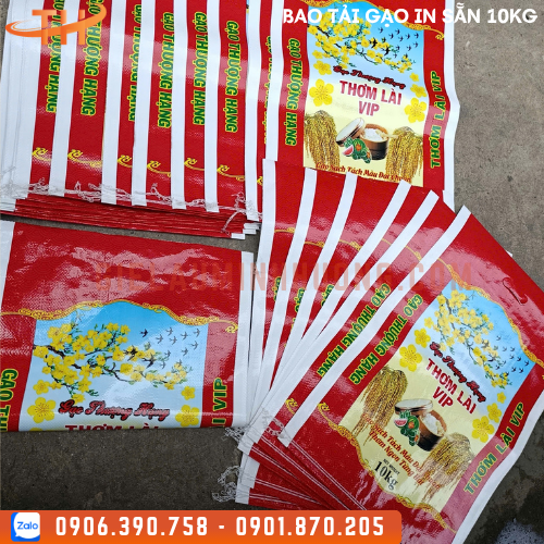 bảo tải gạo in sẵn logo 10Kg bảo tải gạo in sẵn logo 10Kg
