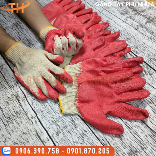 Găng Tay Len Phủ Nhựa Một Mặt Găng Tay Len Phủ Nhựa Một Mặt