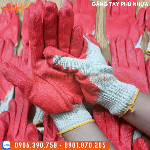 Găng Tay Len Phủ Nhựa Một Mặt Găng Tay Len Phủ Nhựa Một Mặt