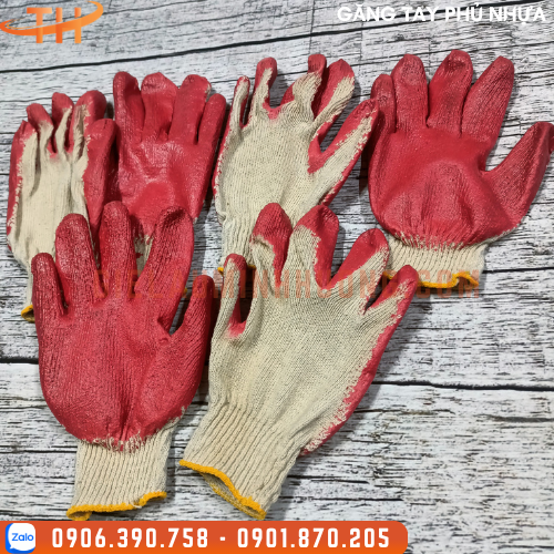 Găng Tay Len Phủ Nhựa Một Mặt Găng Tay Len Phủ Nhựa Một Mặt