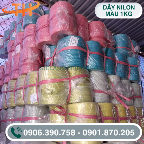 Dây nilon màu 1kg Dây nilon màu 1kg