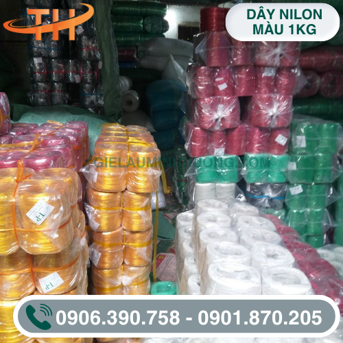 Dây nilon màu 1kg Dây nilon màu 1kg
