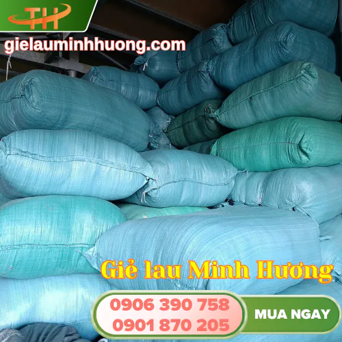 900kg giẻ lau công nghiệp sẵn kho Minh Hương Giẻ lau Minh Hương đã chuẩn bị 900kg giẻ lau máy công nghiệp để giao cho khách