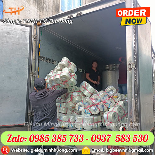 Bán dây nilon PP trắng buộc hàng cuộn 1KG giá rẻ tại xưởng Bán dây nilon PP trắng buộc hàng cuộn 1KG giá rẻ tại xưởng