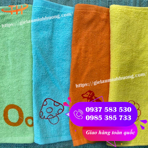 Bán khăn mầm non sợi cotton giá rẻ